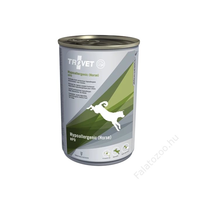 TROVET Hypoallergenic HORSE&POTATO Diet (HPD) kutyáknak 400 g konzerv