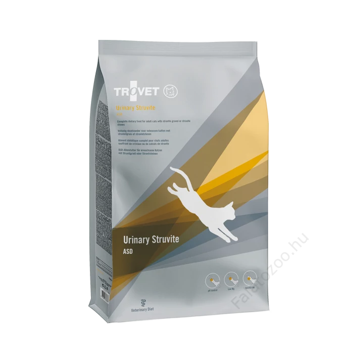 TROVET URINARY & STRUVIT (ASD) száraztáp CAT  macskák részére 10 kg