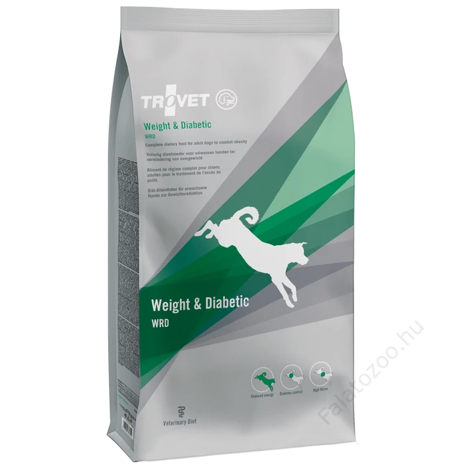 TROVET WEIGHT& DIABETIC Diet./WRD száraztáp kutyáknak, 3 kg