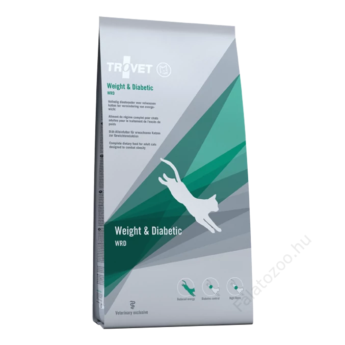 TROVET WEIGHT&DIABETIC./WRD CAT 3kg száraztáp macskák részére